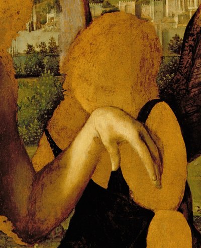 Christ Supported by Three Angels (detail) by Antonello da Messina